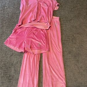 Juicy Couture Soft Pink Velour Top